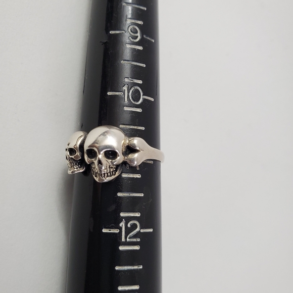 Sterling Silver 925 Skull Ring - Picture 7 of 9